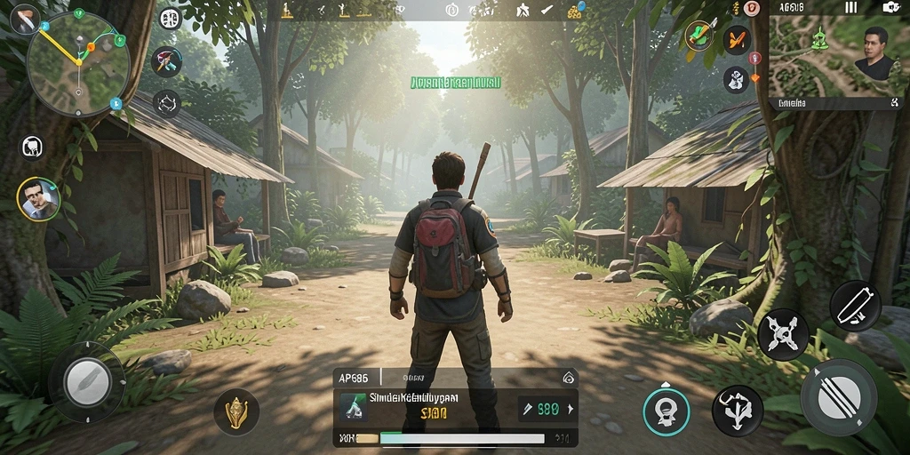 Tampilan gameplay menarik dari AP686 saat menjelajahi dunia simulasi.