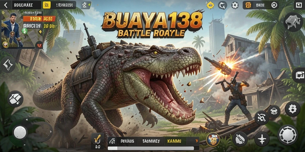 Gameplay seru di BUAYA138 dengan aksi Battle Royale yang mendebarkan.