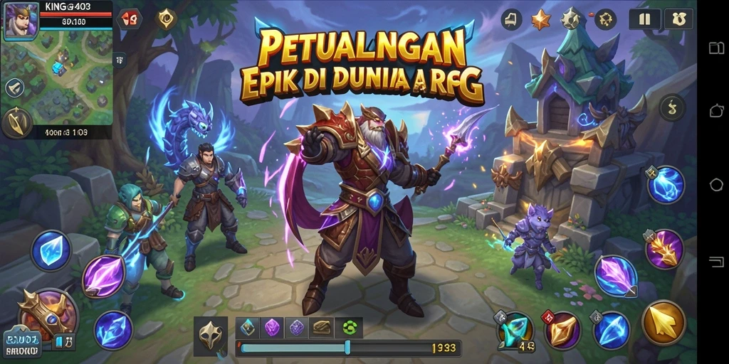 Menampilkan pertarungan epik di dunia fantastis KING403.