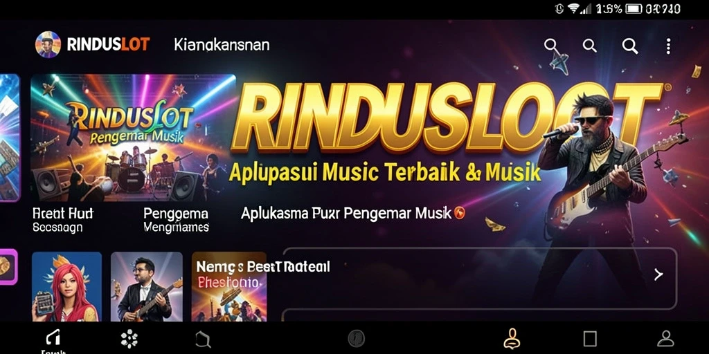 Screenshot gameplay RINDUSLOT menampilkan interaksi musik yang menyenangkan.
