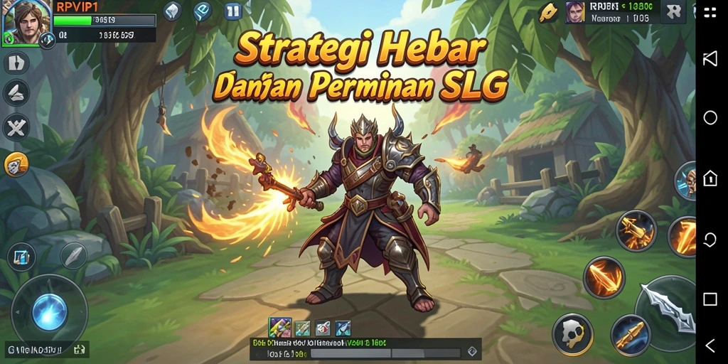 Tangkapan layar utama RPVIP1 menampilkan aksi pertempuran mendebarkan dalam permainan SLG.
