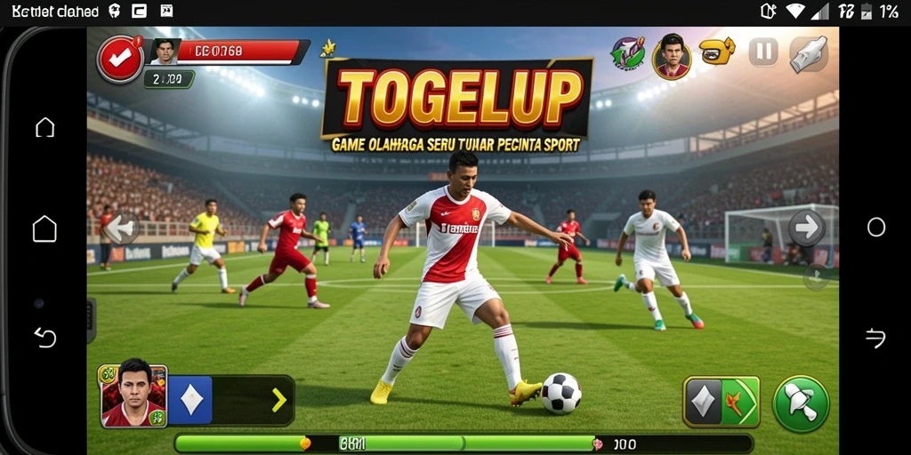 Tampilan gameplay seru dalam TOGELUP yang menghadirkan pengalaman olahraga menegangkan.