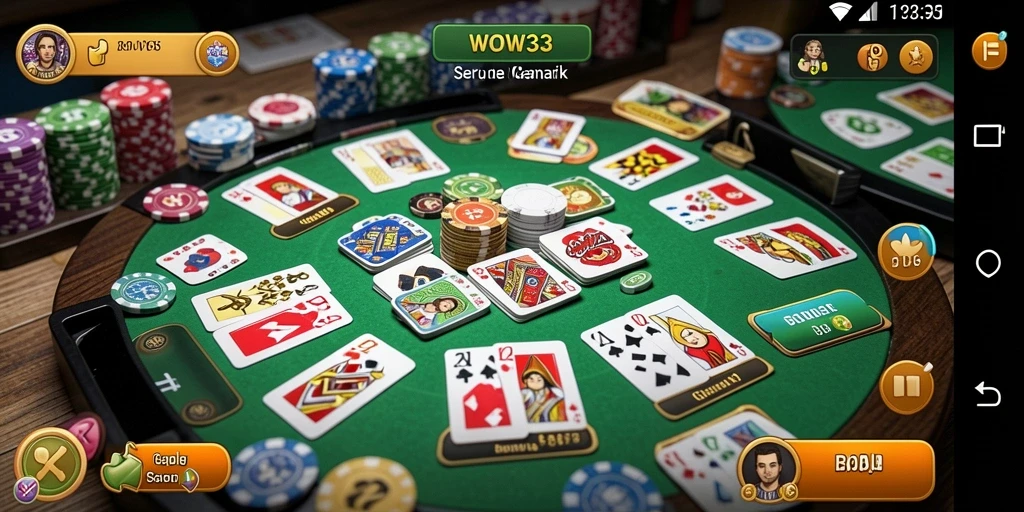 Tampilan gameplay WOW33 yang seru dengan pemain sedang bertanding.